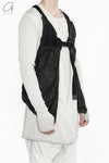 BORIS BIDJAN SABERI Black Horse Leather Vest VEST BAG2.1 FMM20020-T